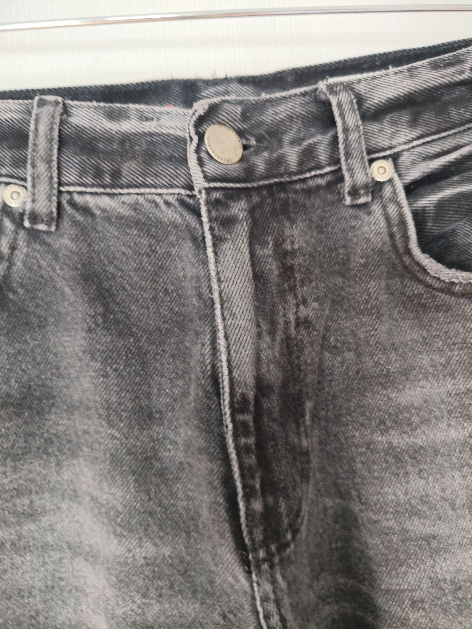 Calça jeans feminina Straight Fit efeito deslavado Zara Tamanho S/36 – photo 3
